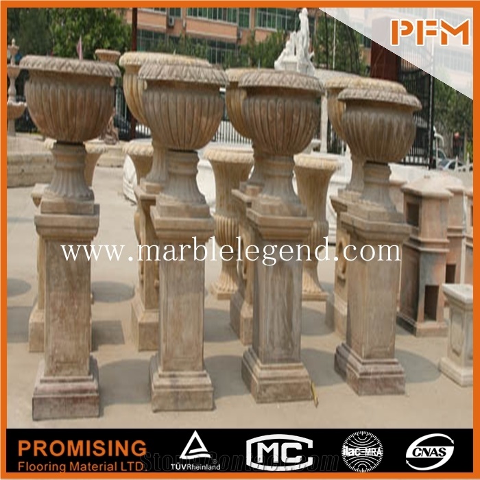 Nature Stone Of Flower Pot and Planter,Hot Sale Nature Marble Graden Flower Pot