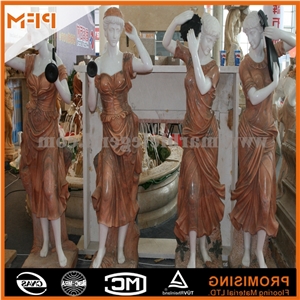 Ravenna Rosa Sunset Marble Marble Sculptured Statue /Western/European Customized Figure Human/Animal/ Hand Carving/For Outdoor/Garden