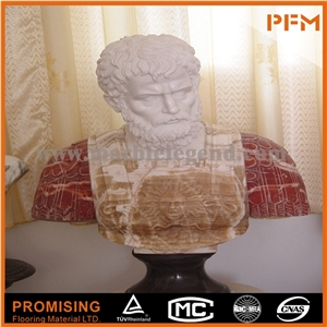 Red Jade and Hunan White Marble Sculptured Statue /Western/European Customized Figure Human/ Hand Carving/
