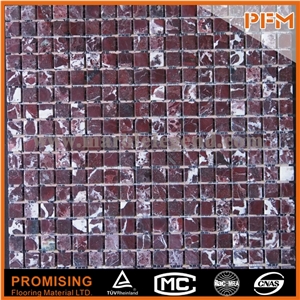 Red Marble Mosaic Tile Floor Mosaics,Floor Mosaics,Custom Mosaics