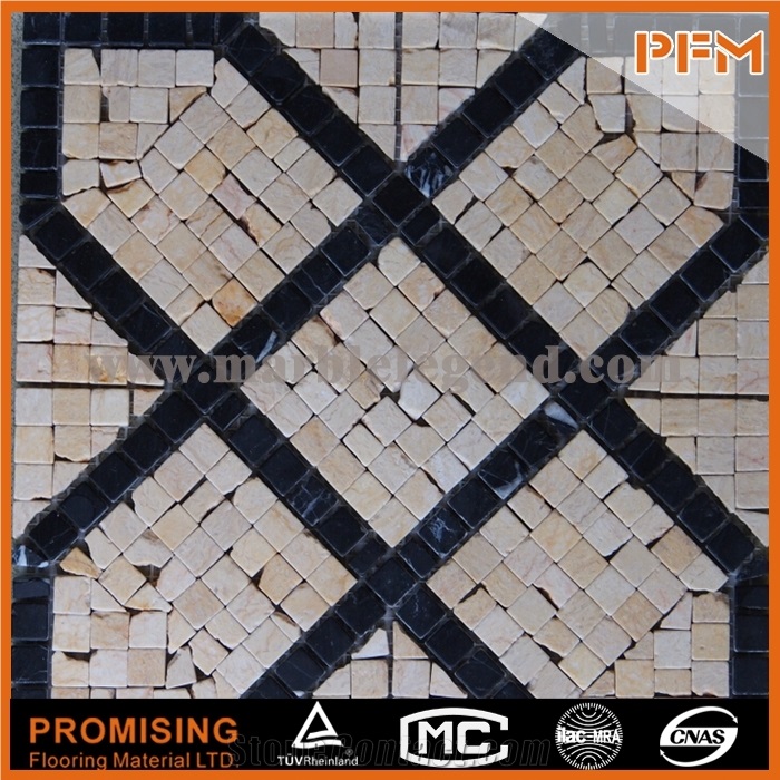 Red Marble Mosaic Tile Floor Mosaics,Floor Mosaics,Custom Mosaics