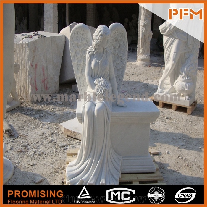 Sculpture and Carving Stone,Hunan White Marble Human Statue
