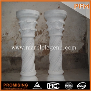 Stone Carved Marble Column, Pillar,Home Decoration Marble Roman Column