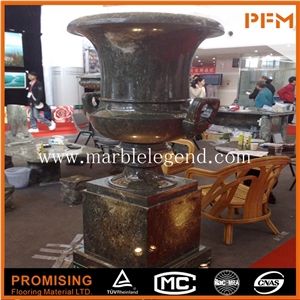 Stone Marble Flower Pot for Decoration,Carved Marble Flower Pot