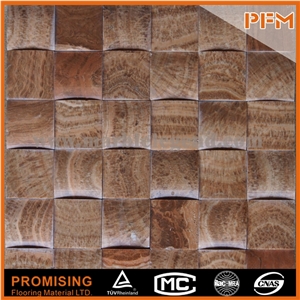 Stone Mosaic Quadrate & Curved Hot Sale Paving Natural Stone Beige Travertine Mosaic for Sale