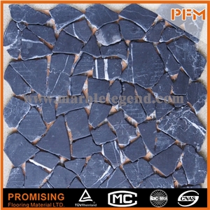 Stone Mosaic Quadrate & Curved Hot Sale Paving Natural Stone Beige Travertine Mosaic for Sale