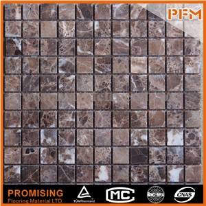 Transparent Glass Blend Stone Multicolor Mosaic,Black and Grey Natural Stone Mosaic, Rhombus Stone Mosaic