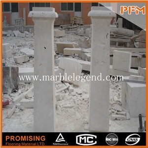 Various Garden Stone Columns/Custom Square Marble Columns/Beautiful Decorative Stone Columns, White Marble Columns