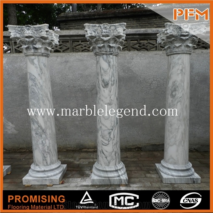 Various Marble Columns for Sale,Indoor Decorative Marble Columns for Sale