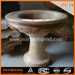 Well Finished Planter,Flower Pot,Antique Marble Flower Pot for Garden Decoration Marble Pot