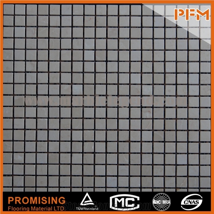 White Color Black and Gray Frosted Crystal Mix Pattern Stone Mosaic