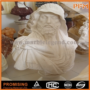 White Marble Bust Sculptured Statue /Western/European Customized Figure Humanl/ Hand Carving