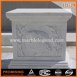 White Marble Columns,Garden Marble Decorative Column
