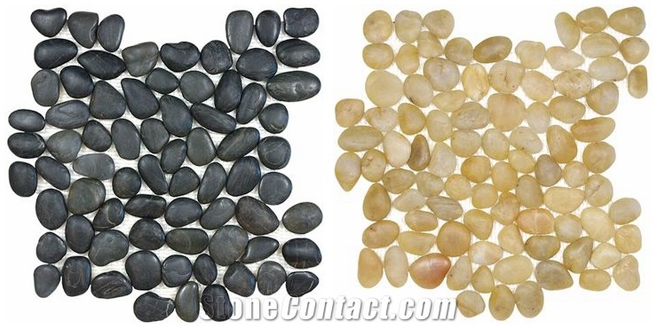 Natural Pebble Tile Polished