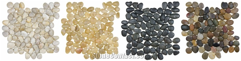 Natural Pebble Tile Polished