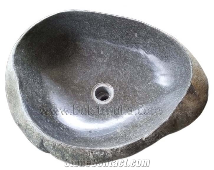 Indonesia Natural Grey Riverstone Sinks & Basin