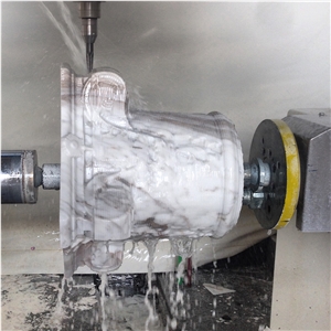 Columns on the the Machine Tool with Cnc Volakas Marble