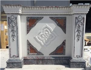 Marble Sivec White Building Ornament