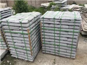 G682 Mushroom Stone for Wall Cladding, Yellow Granite Mushroom Stone Wall Panel