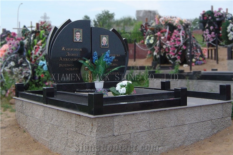 Absolute Shanxi Black Headstones,Custom Monuments,Jewish Style Monuments
