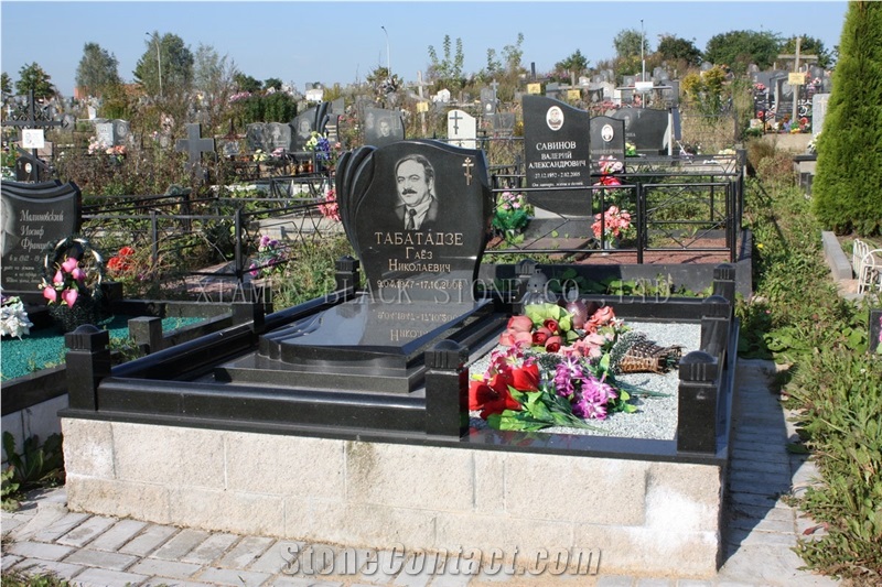 Absolute Shanxi Black Headstones,Custom Monuments,Jewish Style Monuments