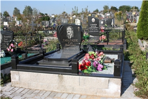 Absolute Shanxi Black Headstones,Custom Monuments,Jewish Style Monuments