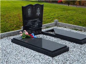 China Black/Shanxi Black/Hebei Black Granite Monuments&Tombstones,Headstones,Gravestone,Double Monuments