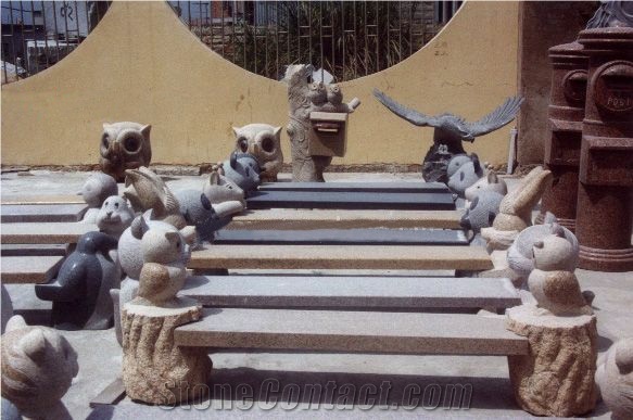 G603,G682 Granite Garden Bench and Tops,Tables, Outdoor Stone Products,Landscaping Stones,