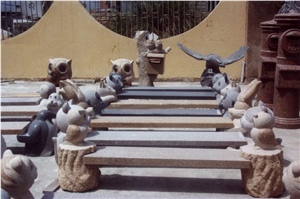 G603,G682 Granite Garden Bench and Tops,Tables, Outdoor Stone Products,Landscaping Stones,