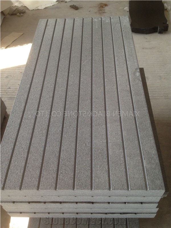 G635 Granite Tiles Groove Panel,Cutting by Hand Slabs for the Floor Tile Covering,Natural Grooving Facade Building Ornaments,Wall Tiles