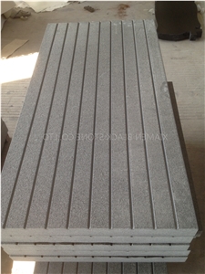 G635 Granite Tiles Groove Panel,Cutting by Hand Slabs for the Floor Tile Covering,Natural Grooving Facade Building Ornaments,Wall Tiles