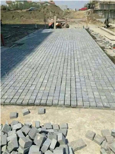 G654 Black Stone Paving,Cubes 5 Sides Cutted 1 Sides Natural Split