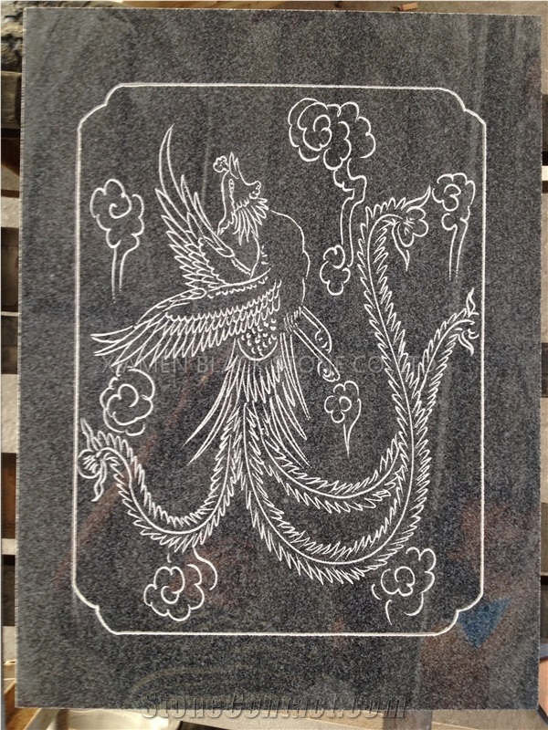 Hebei Black Handmade Sand Blast Carving with Several Kind Of Animal