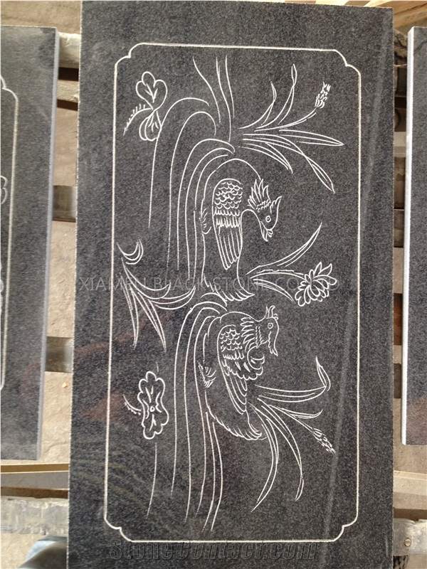 Hebei Black Handmade Sand Blast Carving with Several Kind Of Animal