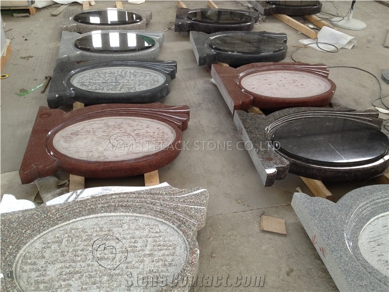 Indian red granite heart with flower monuments, tombstones, gravestone,headstones,