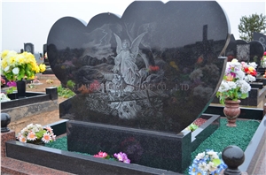 Menggu Black,Shanxi Black Granite Tombstones, Monuments, Headstones, Gravestone,Double Monuments,Double Tombstones