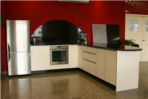 Shanxi Black Absolute Black Granite Kitchen Countertops / Western Design Desk Tops/Vanity Top/Island Top & Bar Top