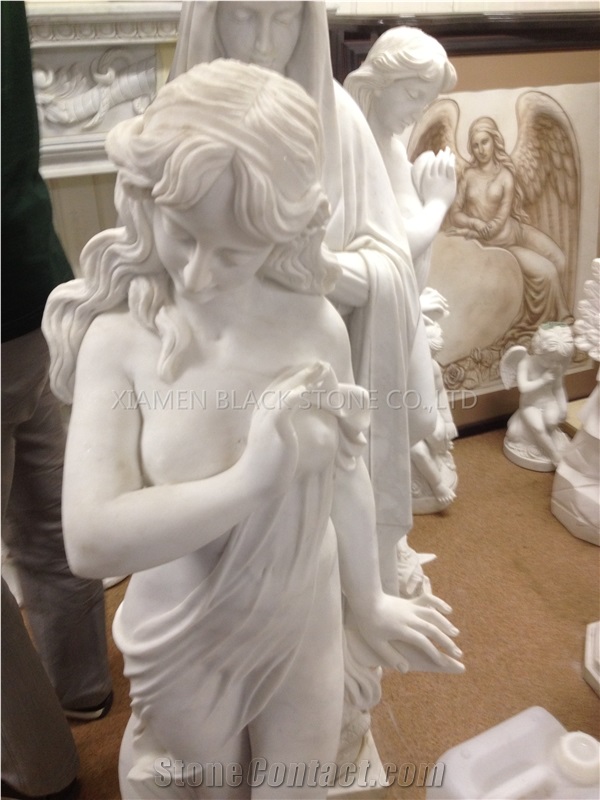 White Angel Design Monuments West Style Tombstones Granite, China Galaxy White Granite Headstones & Gravestone