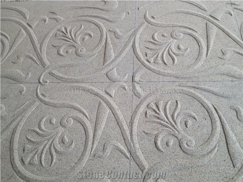 White Granite Art Work Design, White Granite Art Works
