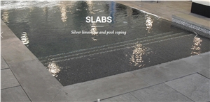Silver Limestone Swimming Pool Pavers, Coping