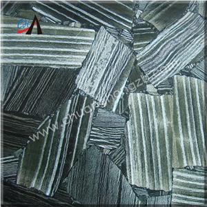 Semi Precious Gemstone Marble Tiles, Najafabad Black Marble Slabs & Tiles