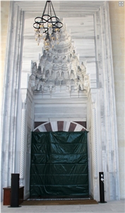 Mosque Door Suuround with Marmara Semi White Marble