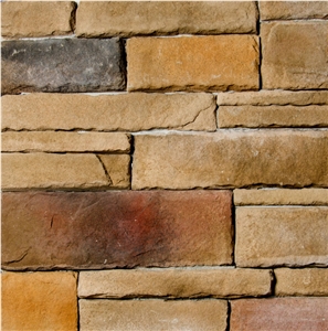 Heritage Drystack - Catawba Dry Stack Stone Veneer, Beige Sandstone Cultured Stone