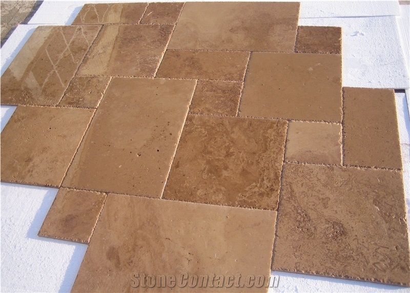 Walnut Travertine Blocks, Brown Travertine Blocks Turkey