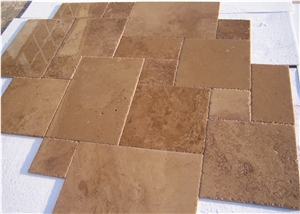Walnut Travertine Blocks, Brown Travertine Blocks Turkey
