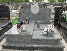 Sobotka Granite Tombstone, Monument, Grey Poland Granite Tombstone