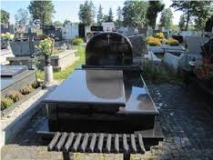 Sobotka Granite Tombstone, Monument, Grey Poland Granite Tombstone
