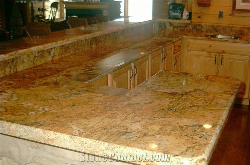 Golden Beach Granite Kitchen Countertop