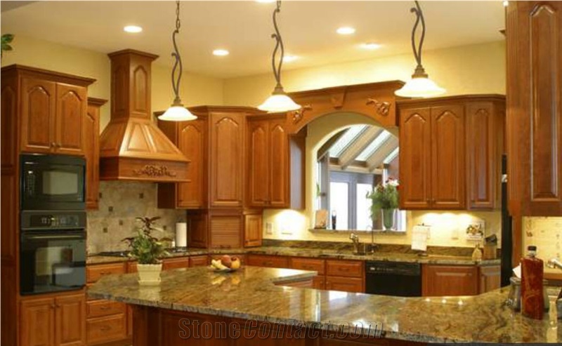 Golden Beach Granite Kitchen Countertop