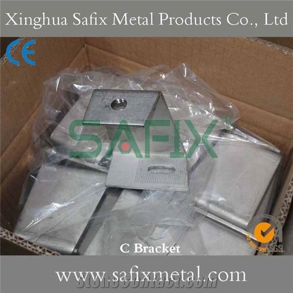 C Bracket System/ Heavy Duty Bracket/ Channel Restraint/ Stone Anchor/ Channel Support for Stone Cladding System